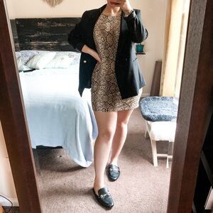 NWT Snakeskin Mini Dress